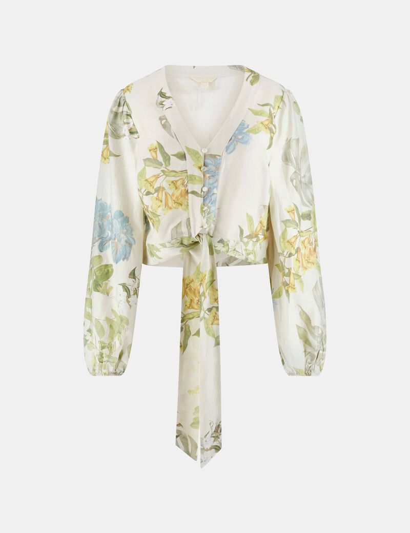 guess linen blend shirt