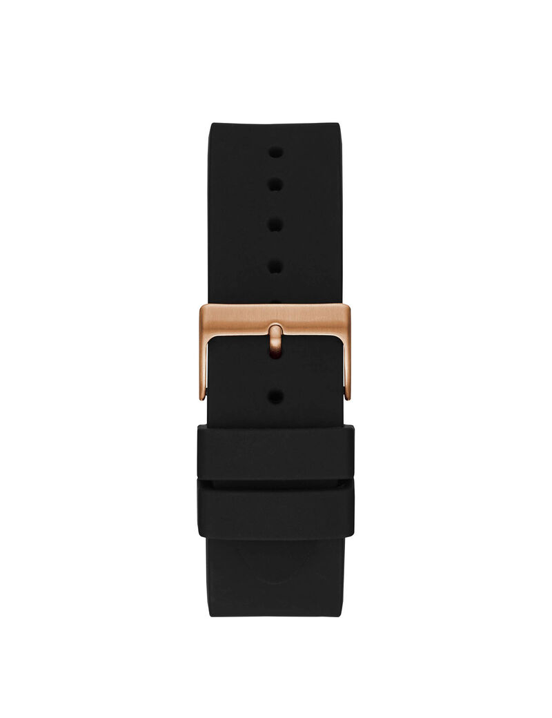 Black And Rose Gold Multifunction Watch