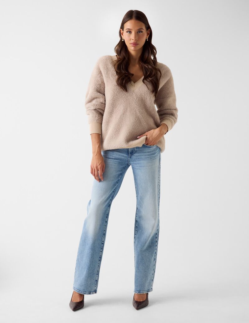 Oversized fuzzy sweater