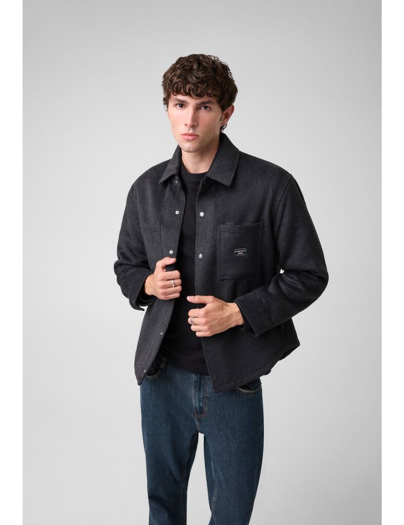 guess padded wool jacket