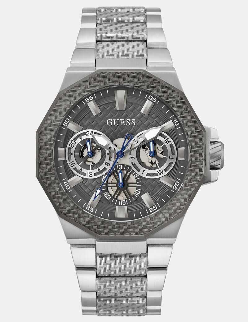 Stainless steel multi-function watch