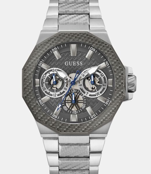 Stainless steel multi-function watch