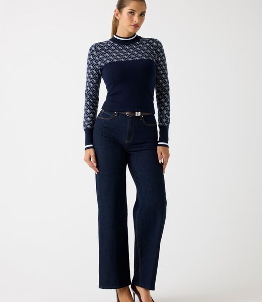 Wool-blend logo sweater