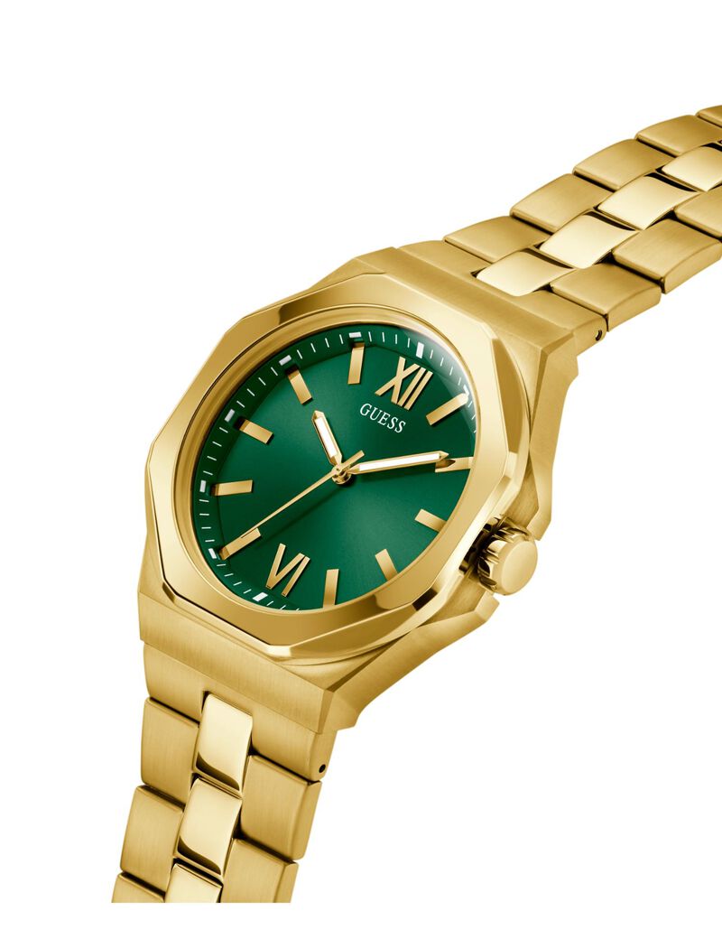 Mens Gold Tone Analog Watch