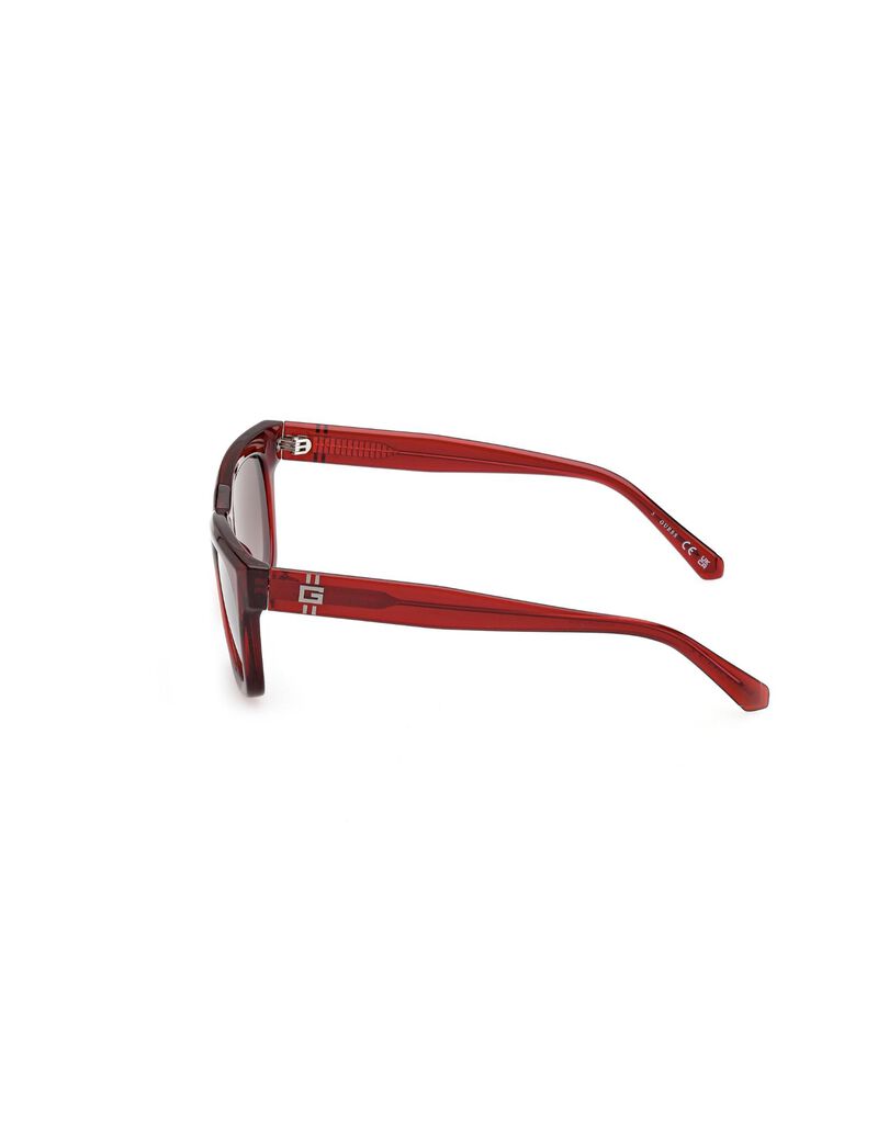 Square red gradient sunglasses