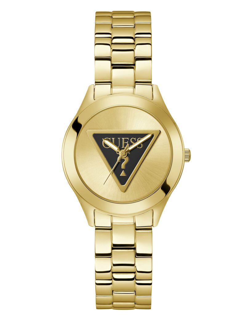 Analogue watch with logo on dial