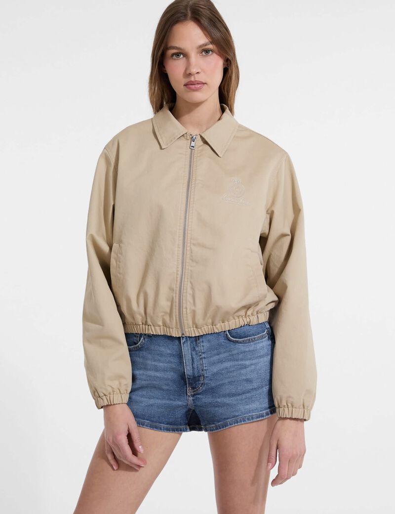 Embroidered Bomber Jacket