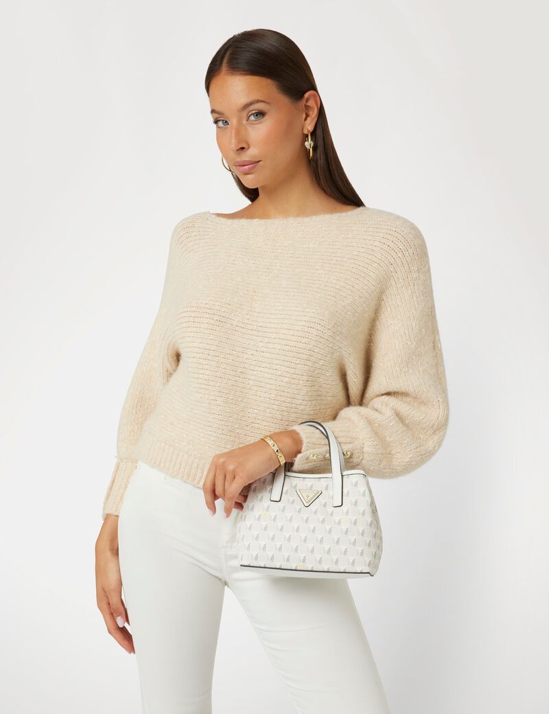 G Wave geometric-print mini handbag