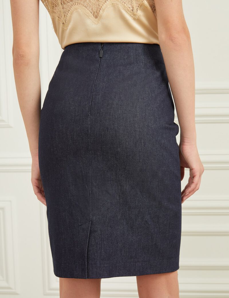 Marciano denim midi skirt