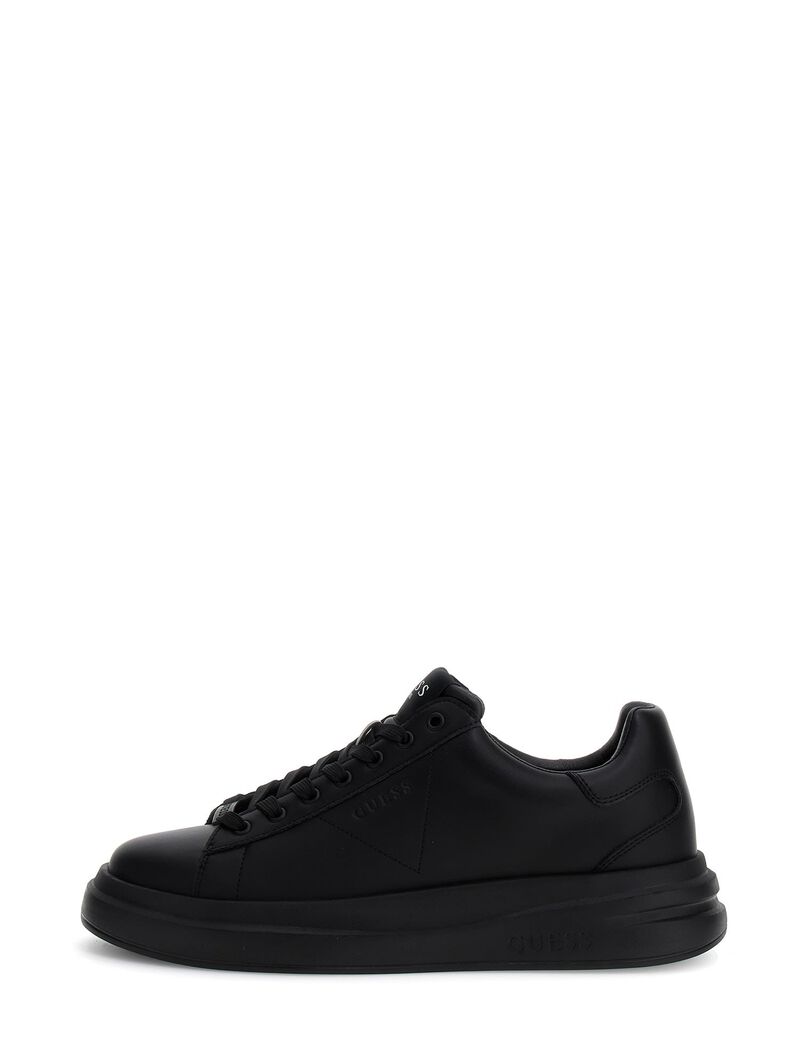 Elba leather-blend sneaker