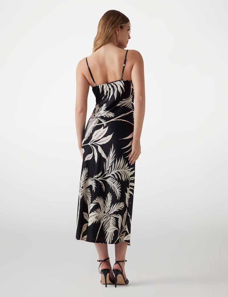 Satin midi dress