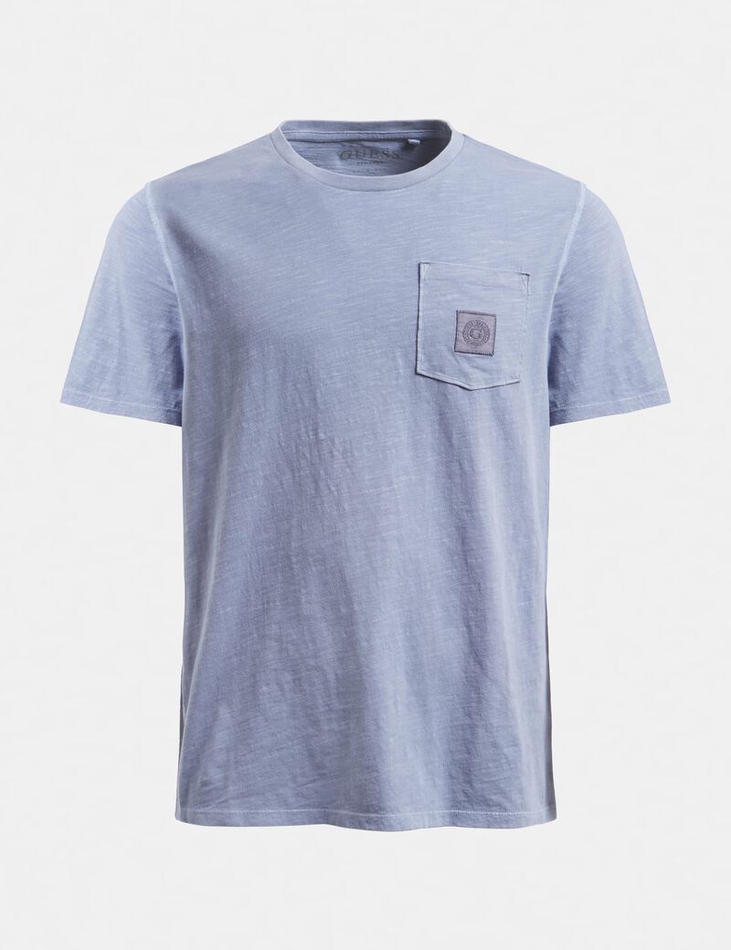 Guess Stamp Slub Crew Neck Short Sleeve Tee