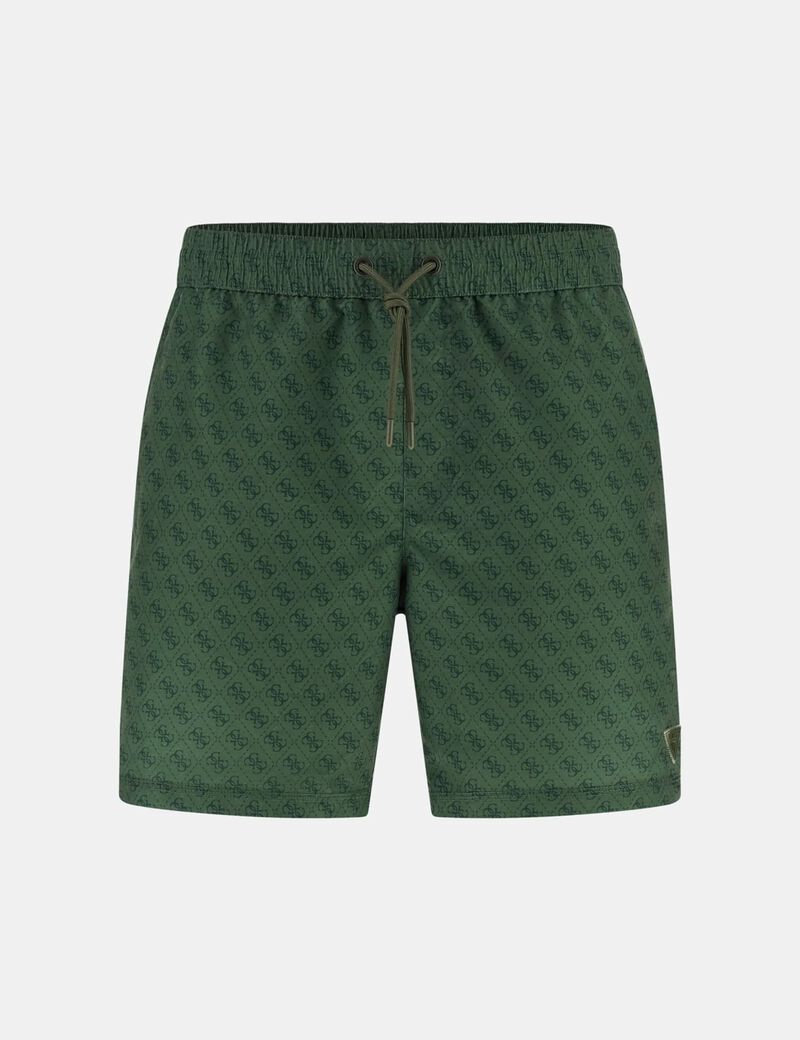 Twill swim trunks