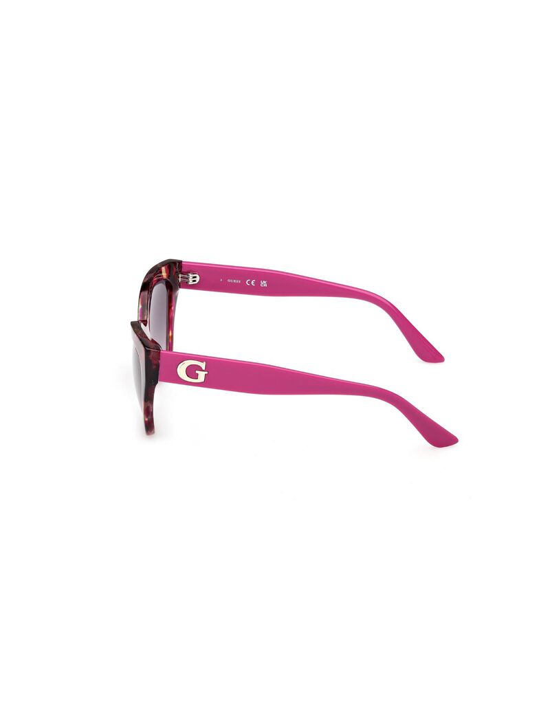 Square purple gradient smoke sunglasses