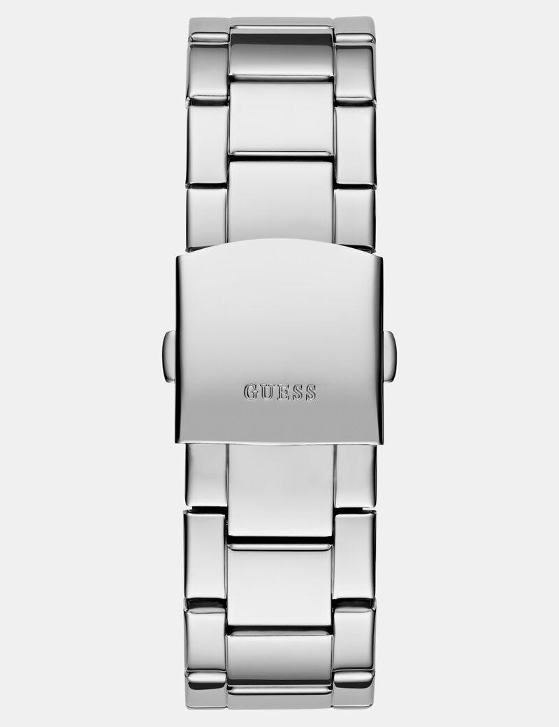 Mens Silver Tone Analog Watch Box Set
