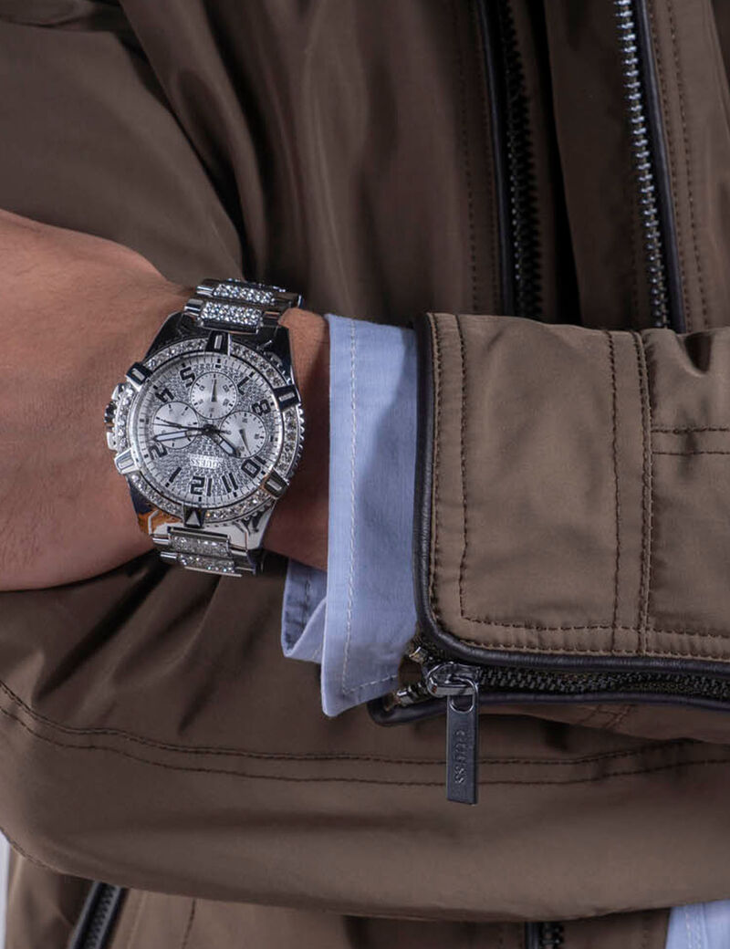 Silver Multifunction Watch