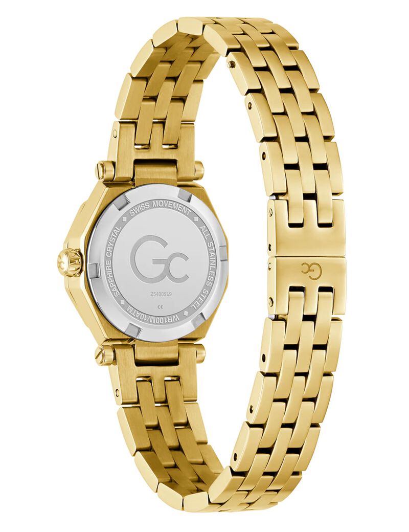 Gc Gleam metal gold tone watch