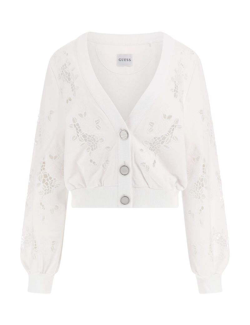 Cardigan cutout fleece