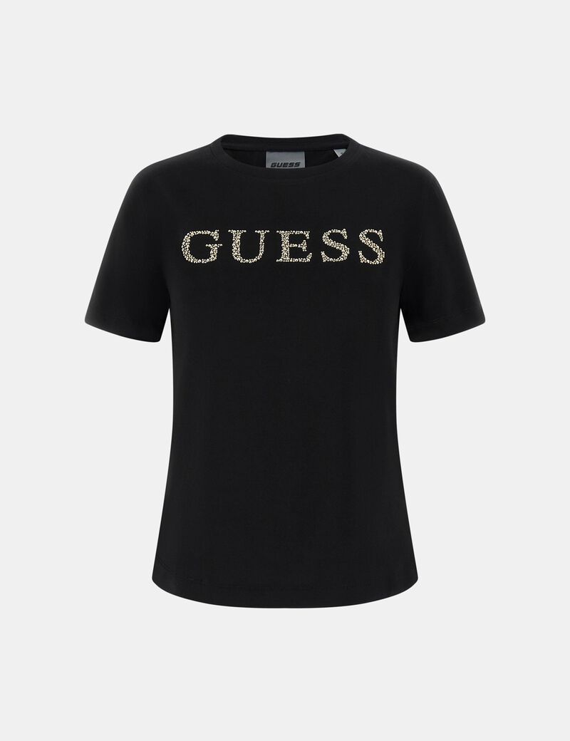 guess studded logo t shirt