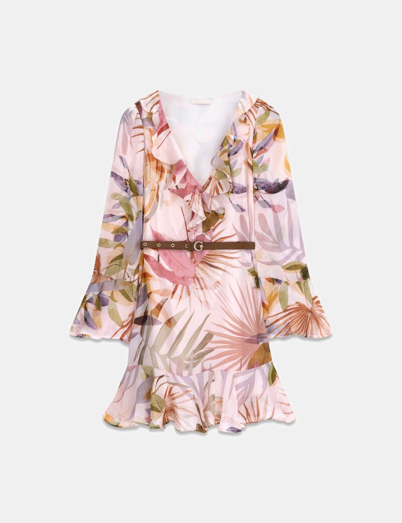 guess emy belted dress