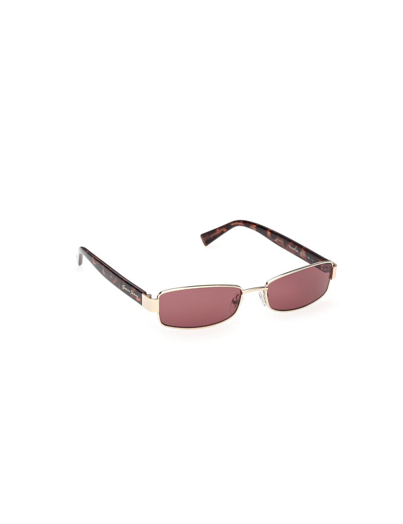 Rectangle metal sunglasses