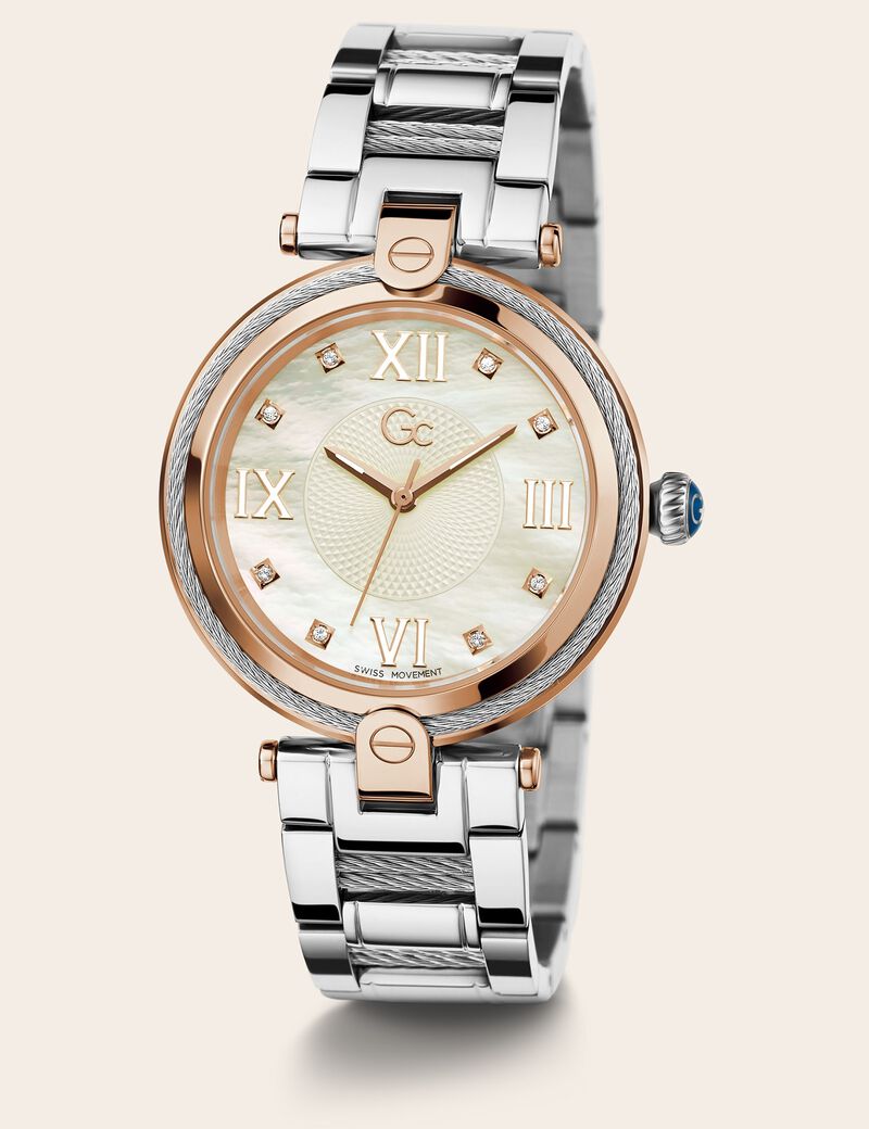 Gc steel analogue watch