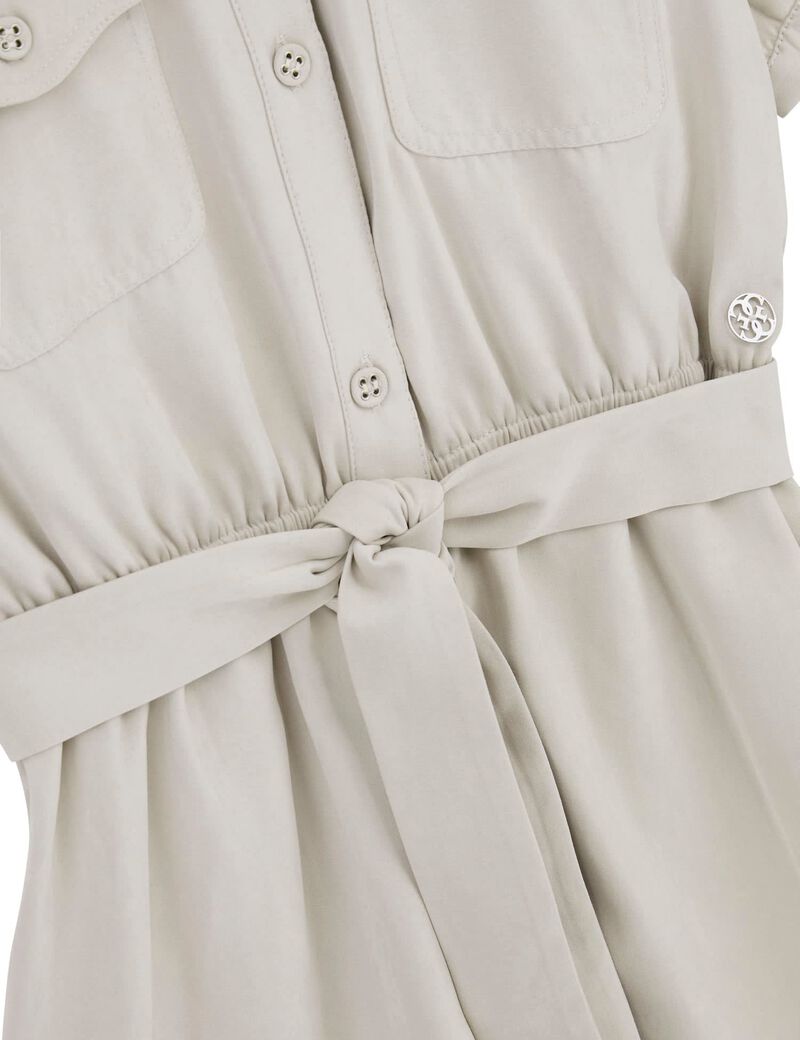 Poplin midi dress