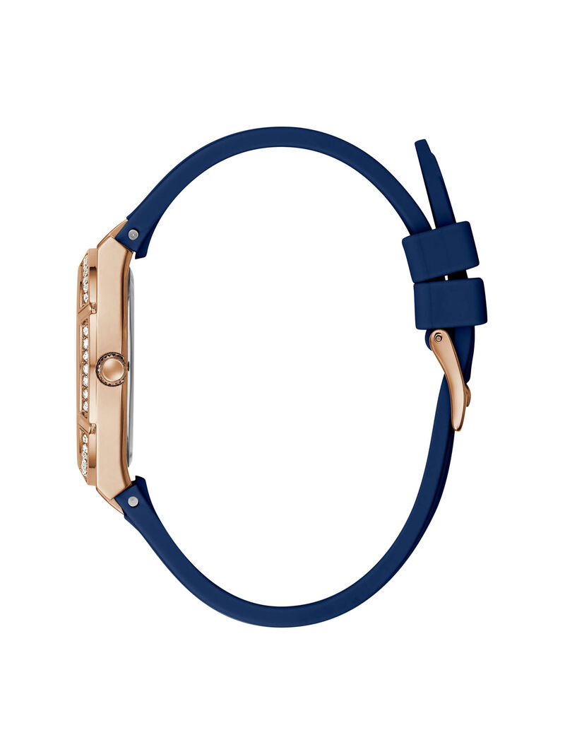 Rose Gold And Blue Ladies Watch