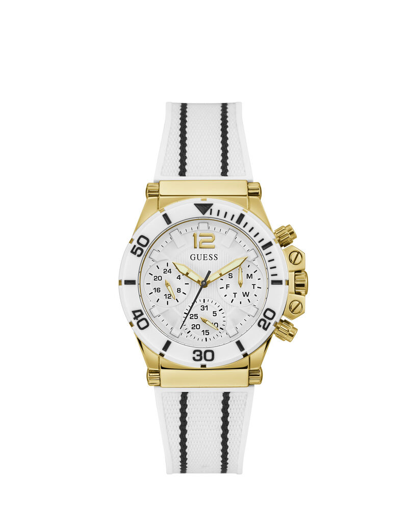 White And Gold Multifunction Watch