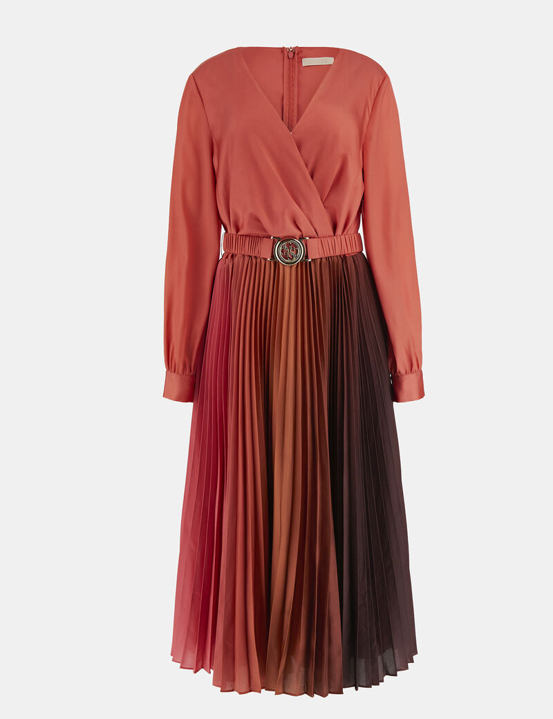 SELINE DRESS CORAL BASE DEGRADE