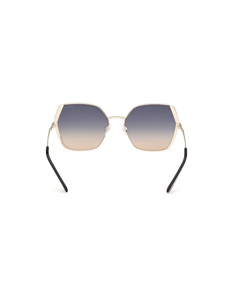 METAL SUN GLASSES F GOLDOTHER GRADIENT BLUE-GOLDEN