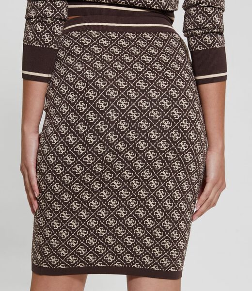 تنورة ميدي بطبعة شعار 4G