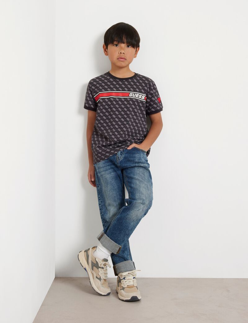 4G logo print stretch t-shirt