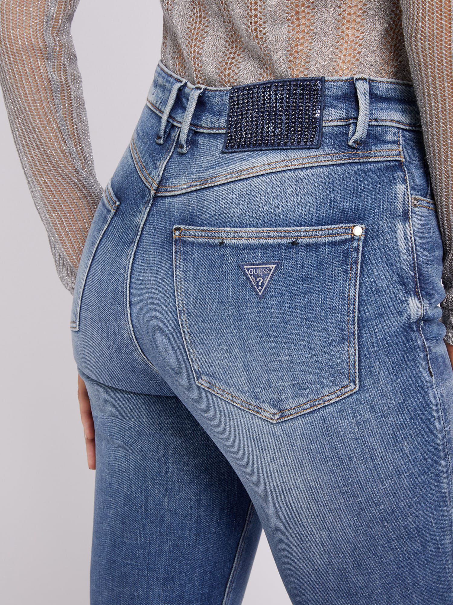 Shop GUESS Online Skinny Fit Denim Pant
