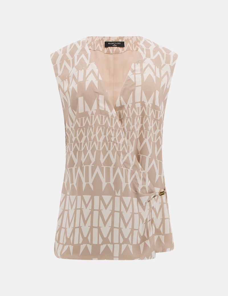 Marciano logo wrap vest