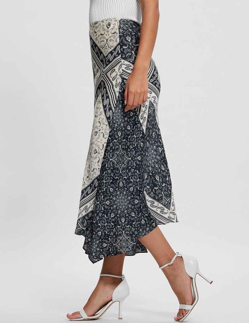 All Over Print Long Skirt