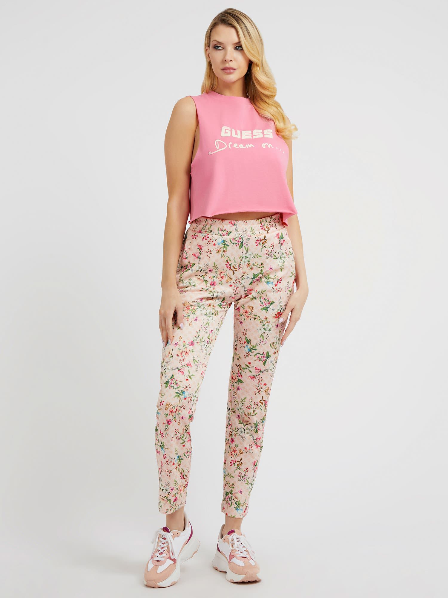 Shop GUESS Online Front logo tank top