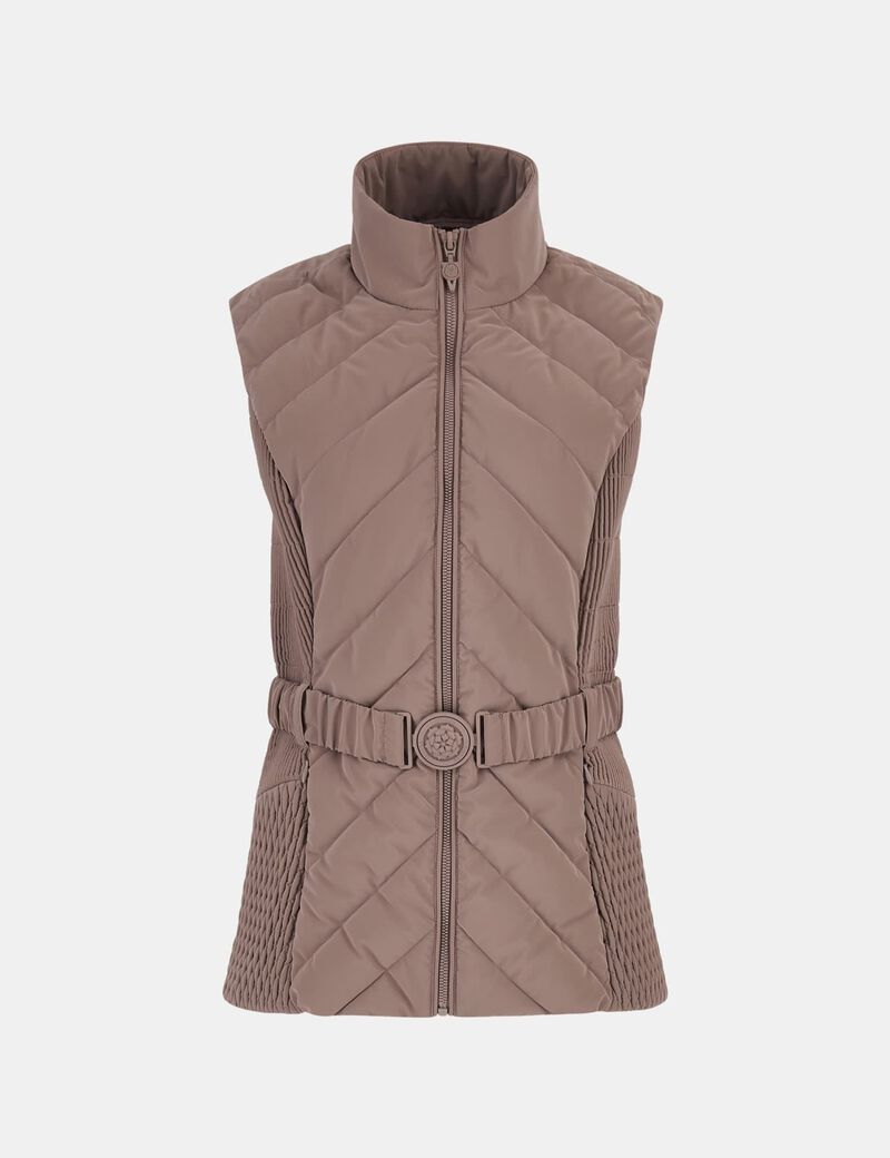 Belted Puffer Vest