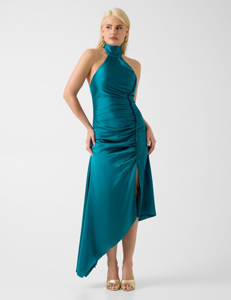 جيس marciano halter neck midi dress