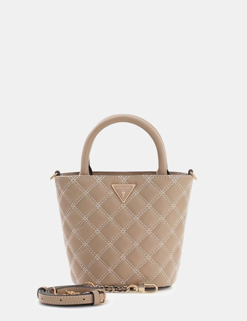 Giully Quilted Mini Bucket Bag