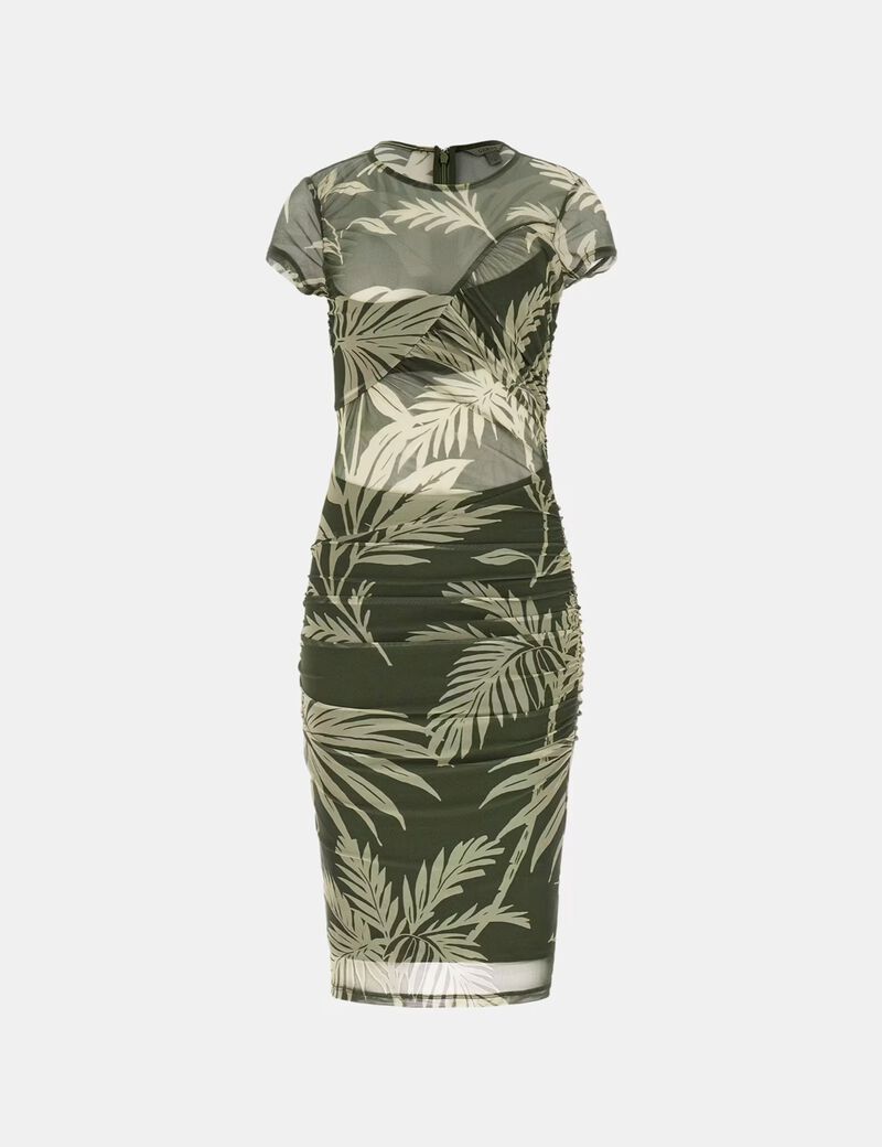 Bodycon mesh mini dress