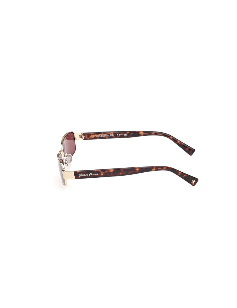 Rectangle metal sunglasses