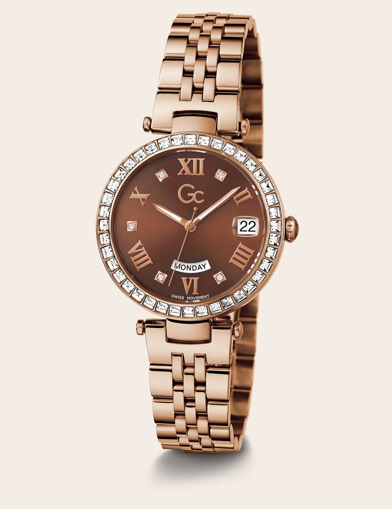 GC steel watch with date function