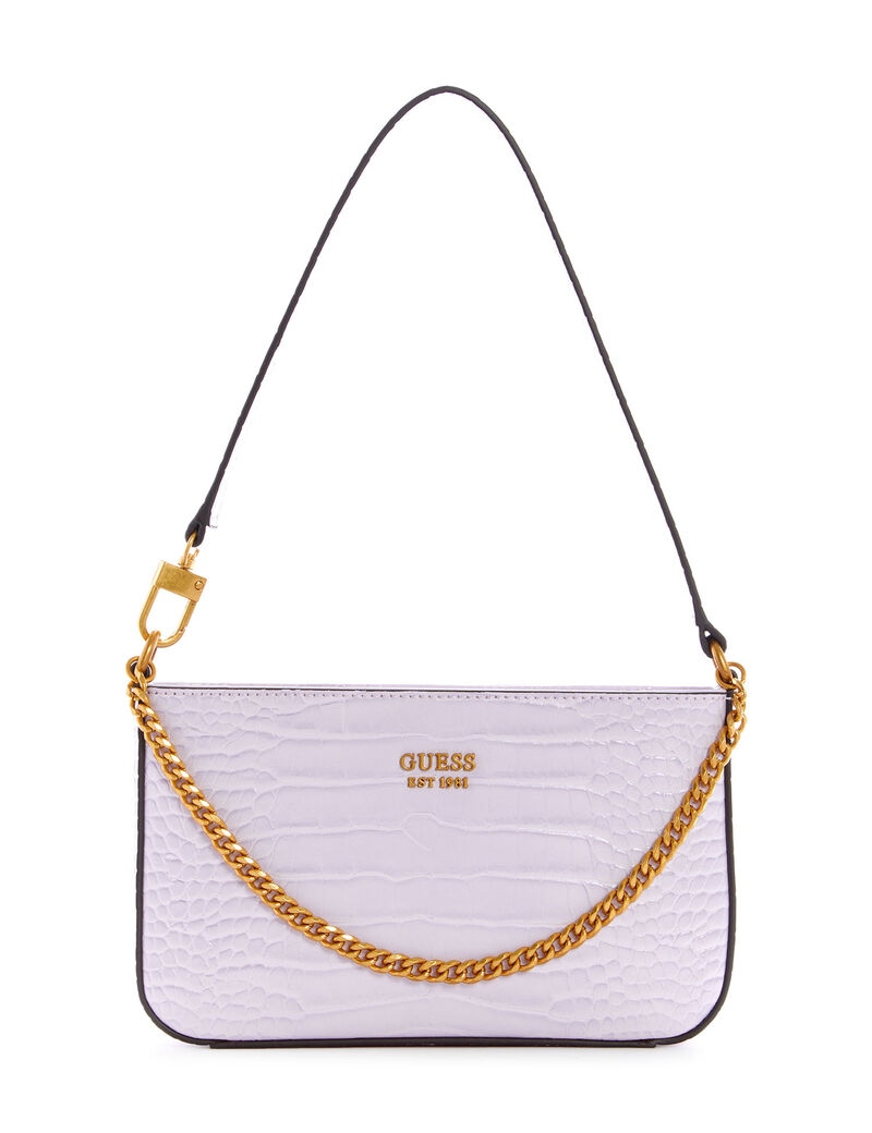 Katey Croc Mini Top Zip Shldr