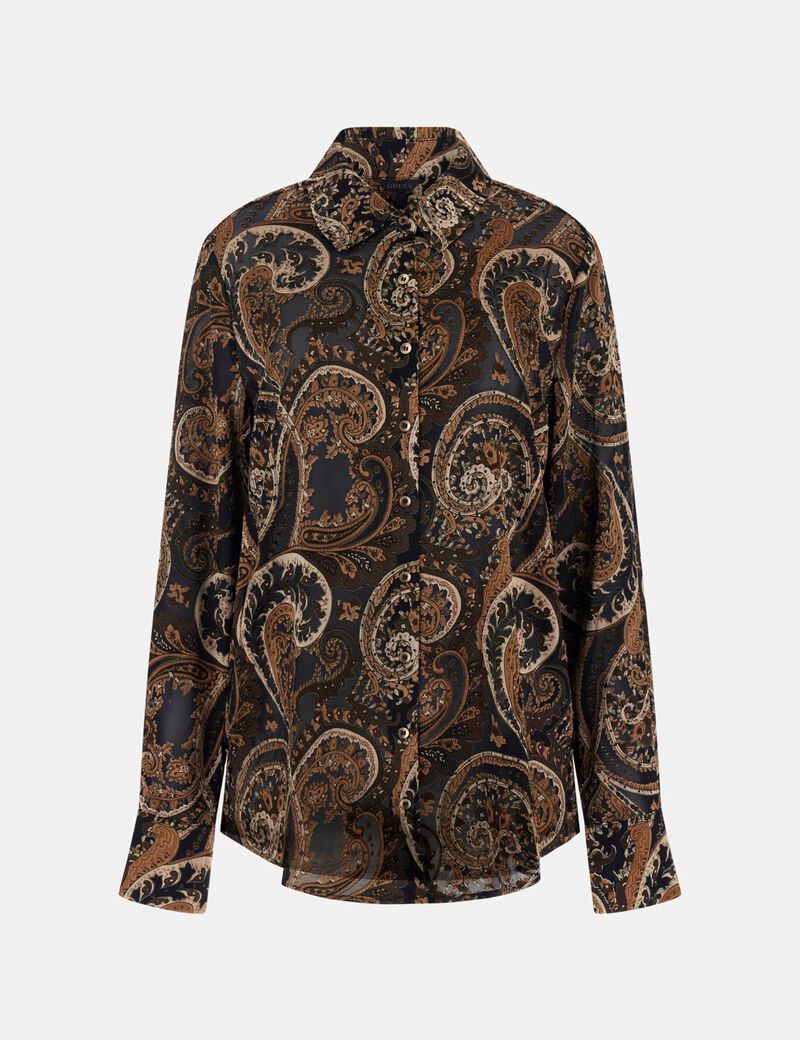 Oversized paisley shirt