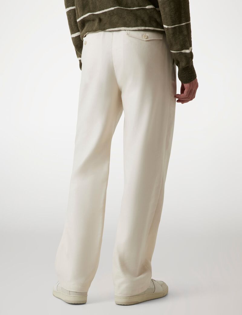 Linen blend regular fit chinos