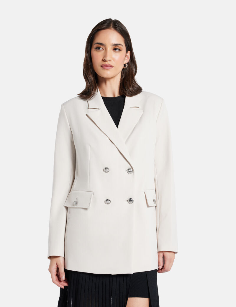 Tailored double-breasted blazer