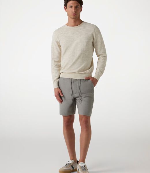 Linen-blend shorts
