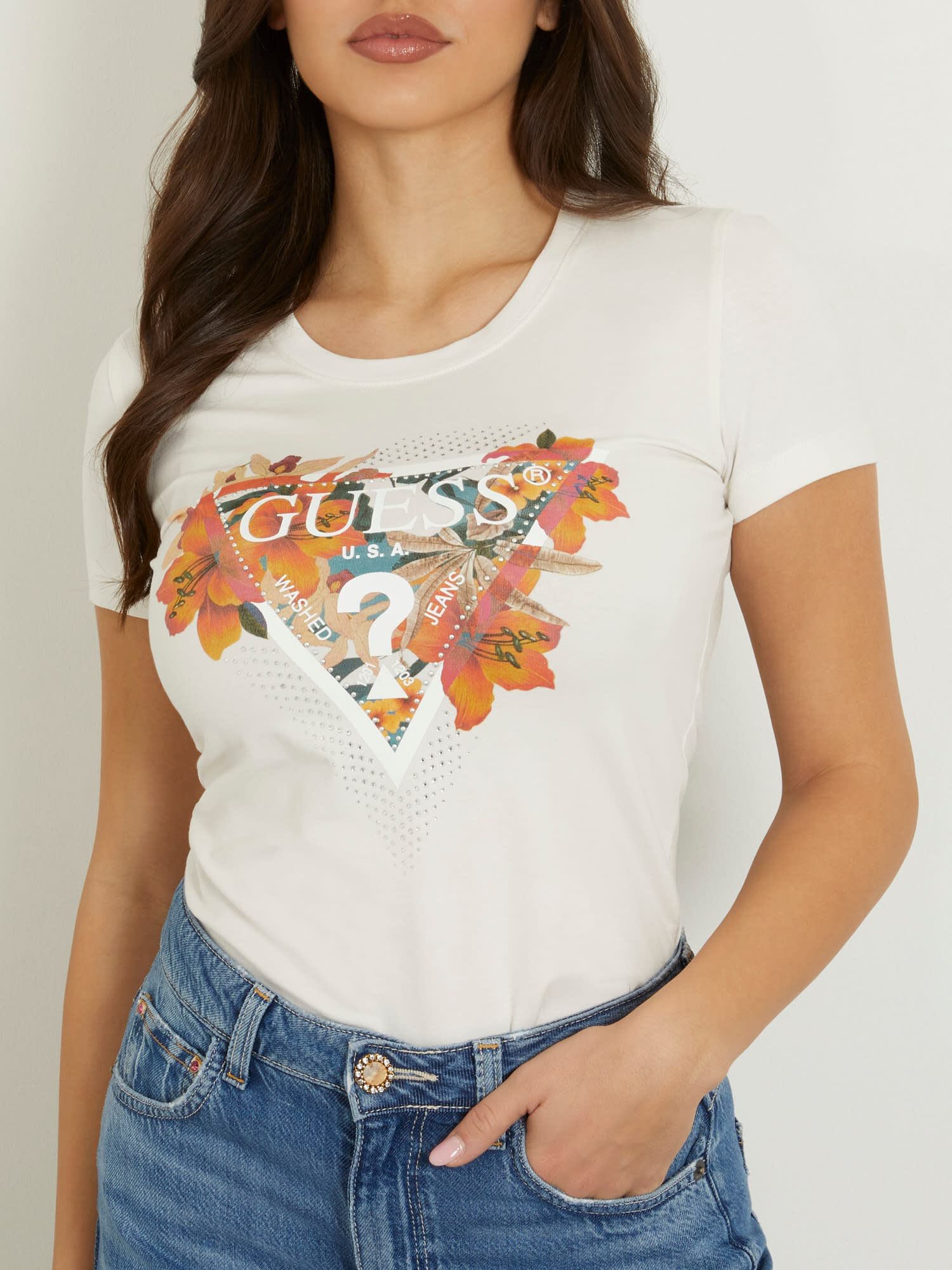 Guess floral t shirt online