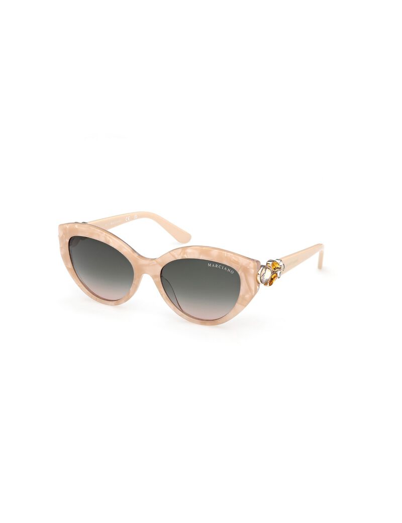 Cat-eye plastic sunglasses